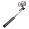 Selfie Stick Tripod Hoco K19, Bluetooth, Telecomanda, Extensibil 70cm, Rotire 360&deg;, Universal, Negru