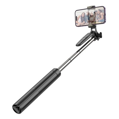 Selfie Stick Tripod Hoco K19 cu Telecomanda Bluetooth, Negru foto