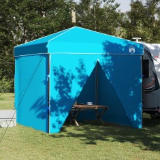 vidaXL Cort cu Copertină albastru 250 x 250 x 227 / 236 / 245 cm