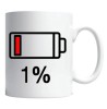 Cana alba personalizata &quot;low battery&quot;, INOVATIX&reg;. 330ml, Oem