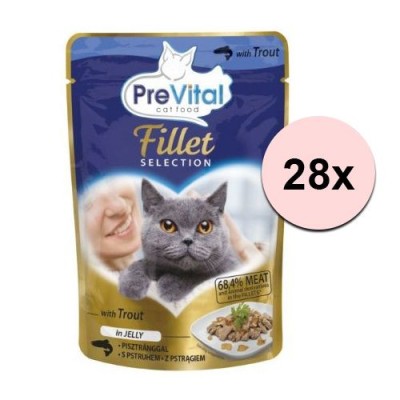 PreVital Fillet Selection cu păstrav &amp;icirc;n aspic 28 x 85 g foto