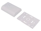 Carcasă montare perete ABS albă 80x120x25mm