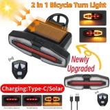 Lumina spate pentru bicicleta sau trotineta cu semnalizatoare, cu incarcare