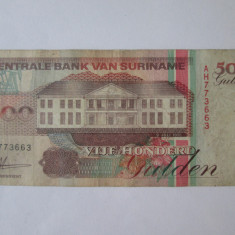 Surinam/Suriname 500 Gulden 1991