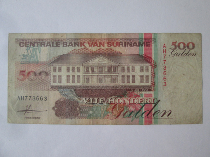 Surinam/Suriname 500 Gulden 1991