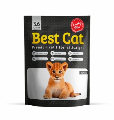Best Cat Silicat Classic- Asternut igienic pisici, fara aroma, 3.6l foto