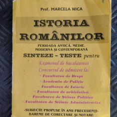 ISTORIA ROMANILOR PERIOADA ANTICA MEDIE MODERNA SI CONTEMPORANA MARCELA NICA