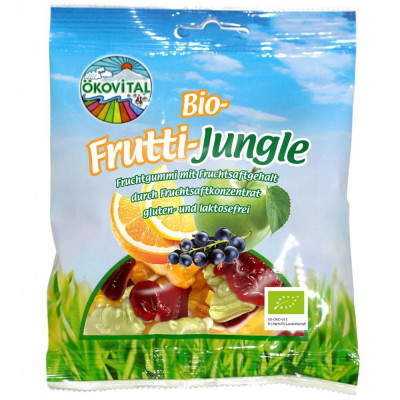 Jeleuri Animalute din Fructe Bio 80 grame Okovital foto