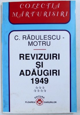 Revizuiri si adaugiri, vol. 7 1949 Constantin Radulescu-Motru foto