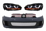 Ansamblu bara fata VW Golf 6 (2008-2013) GTI Look cu faruri LED si semnal dinamic