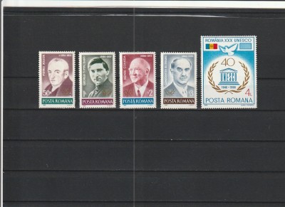 ROMANIA 1986 LP 1169 ANIVERSARI SERIE MNH NESTAMPILATA foto