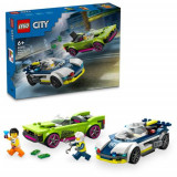 LEGO&reg; City - Urmarire cu masina de politie si masina puternica 60415, 213 piese