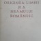 Centrul European de Studii Trace Roma - Originea limbii și a neamului rom&acirc;nesc