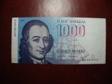 Finlanda 1000 Markkaa 1986, Bancnota Superba, Numismatica Europa