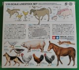 Kit LIVESTOCK SET ANIMALE DOMESTICE Firma TAMIYA Cod 35128 Scara 1/35 DIORAMA MACHETA FIGURINE ASAMBLARE HOBBY WWII SOLDAȚI GERMANI AMERICANI RUȘI, 1:32