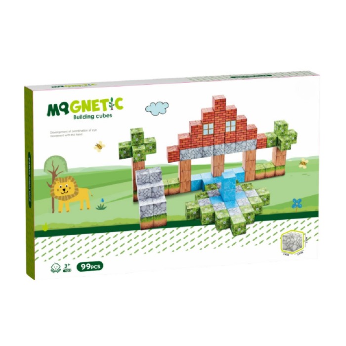 Cuburi magnetice - In natura 99 piese (2 cm)