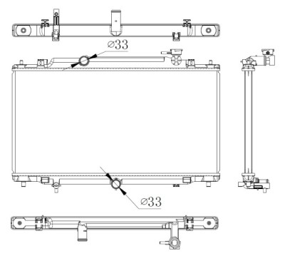NRF 550012 Radiator, racire motor foto