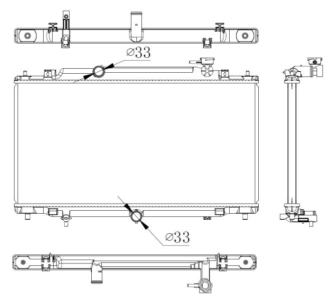 NRF 550012 Radiator, racire motor