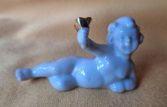 INGERAS miniatura - produs vechi romanesc, anii 1970, era socialista, bibelou vechi, ceramica portelan, piesa superba