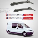 Cumpara ieftin Ștergătoare Nissan Primastar X83 Van L1H2 (2006&ndash;2014) Flat | Set față &ndash; TeamCar&reg;