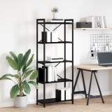 vidaXL Bibliotecă Stejar negru 60 x 30 x 153 cm Lemn compozit
