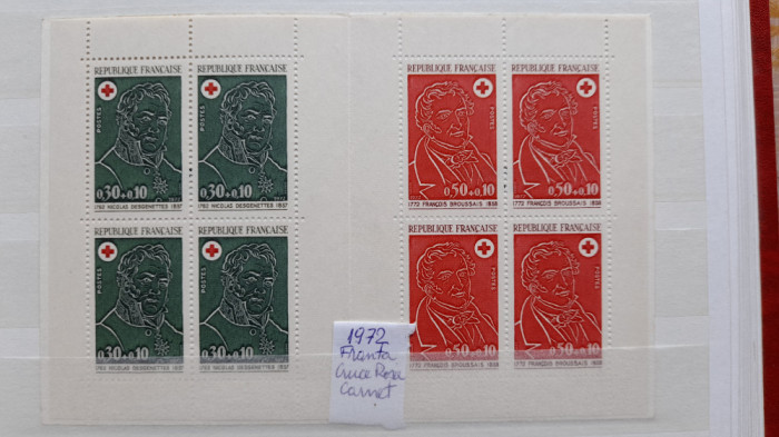 1972-Franta-Cruce rosie-Carnet-Bl4-MNH