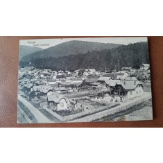 Carte postala, Azuga vedere generala, inceput de secol XX