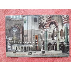Carte postala, Constantinopole, MosqueeSuleymanie, interior, inceput de secol XX