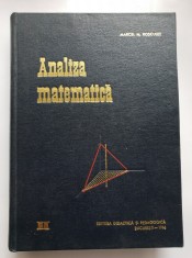 Analiză matematică, vol. II: Calculul integral. Ecuații diferențiale - Marcel N. Roșculeț