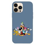 Husa compatibila cu Apple iPhone 13 Mini, Viceversa, model Mickey Mouse Charachters, Silicon, TPU, Transparent, Carcasa