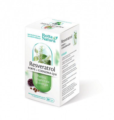 RESVERATROL FORTE + COENZIMA Q10 30cps ROTTA NATURA foto