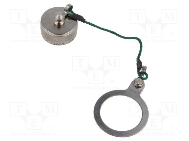 Capac conector USB AMPHENOL, flanșă pătrată, placare nichel