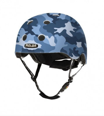 Casca melon camouflage blue xxs-s mat foto