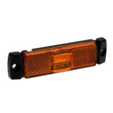 Lampa gabarit auto BestAutoVest 12V/ 24V cu LED, dreptunghiulara Portocaliu , 97x30x12mm, cu cablu, 1 buc., Rapid