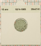 Danemarca 10 ore 1905 argint - Christian IX - km 795 - G011, Europa