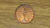 Ceylon -bijuterie coloniala exotica- 1/2 cent 1940 UNC -George VI- protejata cu zapon lack, Asia