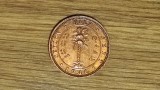 Ceylon -bijuterie coloniala exotica- 1/2 cent 1940 UNC -George VI- protejata cu zapon lack, Asia