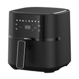 Friteuza cu aer cald Heinner, 1500 W, cos 4 L, termostat reglabil 80-200 grade display digital, Negru