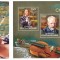 AFRICA CENTRALA 2014 - Mari compozitori /set complet - colita + bloc MNH