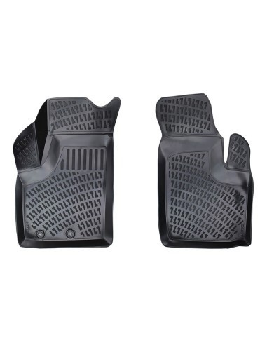 Set covorase auto din cauciuc tip tavita pentru Fiat Doblo (Fata) 2000-2009