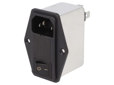 Conector alimentare AC C14 2A 250V foto