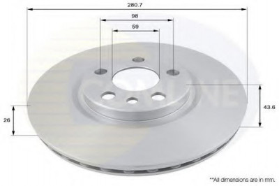 Disc frana FIAT SCUDO combinato (220P) (1996 - 2006) COMLINE ADC1522V foto