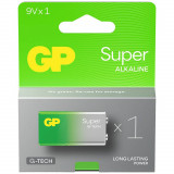 Baterie alcalina Super GP 9V, 1 buc, G&amp;P