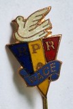 PACE - porumbelul pacii, insigna din anii 1960, perioada R.P.R ( Republica Populara Romana)