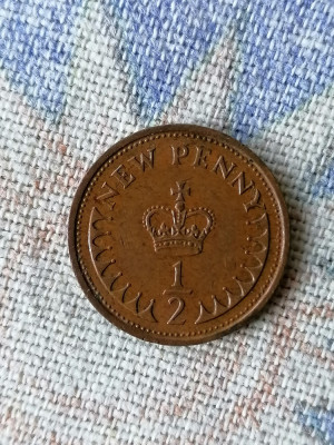 1/2 NEW PENNY 1973 MAREA BRITANIE foto