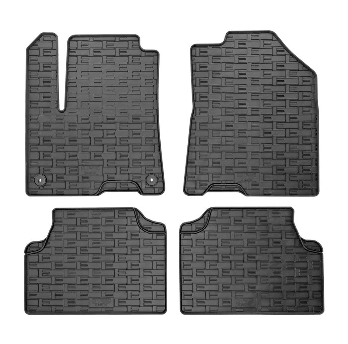 Set covorase auto din cauciuc Hyundai E-Kona 2019-, Hybrid; Kia E-Niro 2019-; Kia E-Soul 2021-, Negre AutoDrive ProParts