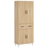 Cumpara ieftin Dulap inalt, stejar sonoma, 69,5x34x180 cm, lemn compozit