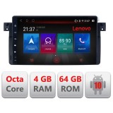 Navigatie BMW Seria 3 E46 E-052 Octa Core cu Android Radio Bluetooth Internet GPS WIFI DSP 4+64GB 4G RESIGILAT CarStore Technology