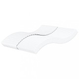 Saltea Spuma vidaXL Alb 200x220 cm Duritate H2/H3 Husa Lavabila