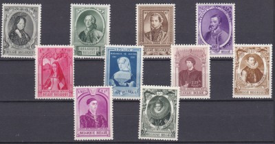 DB1 Belgia 1941 Caritate 10 v. MNH foto